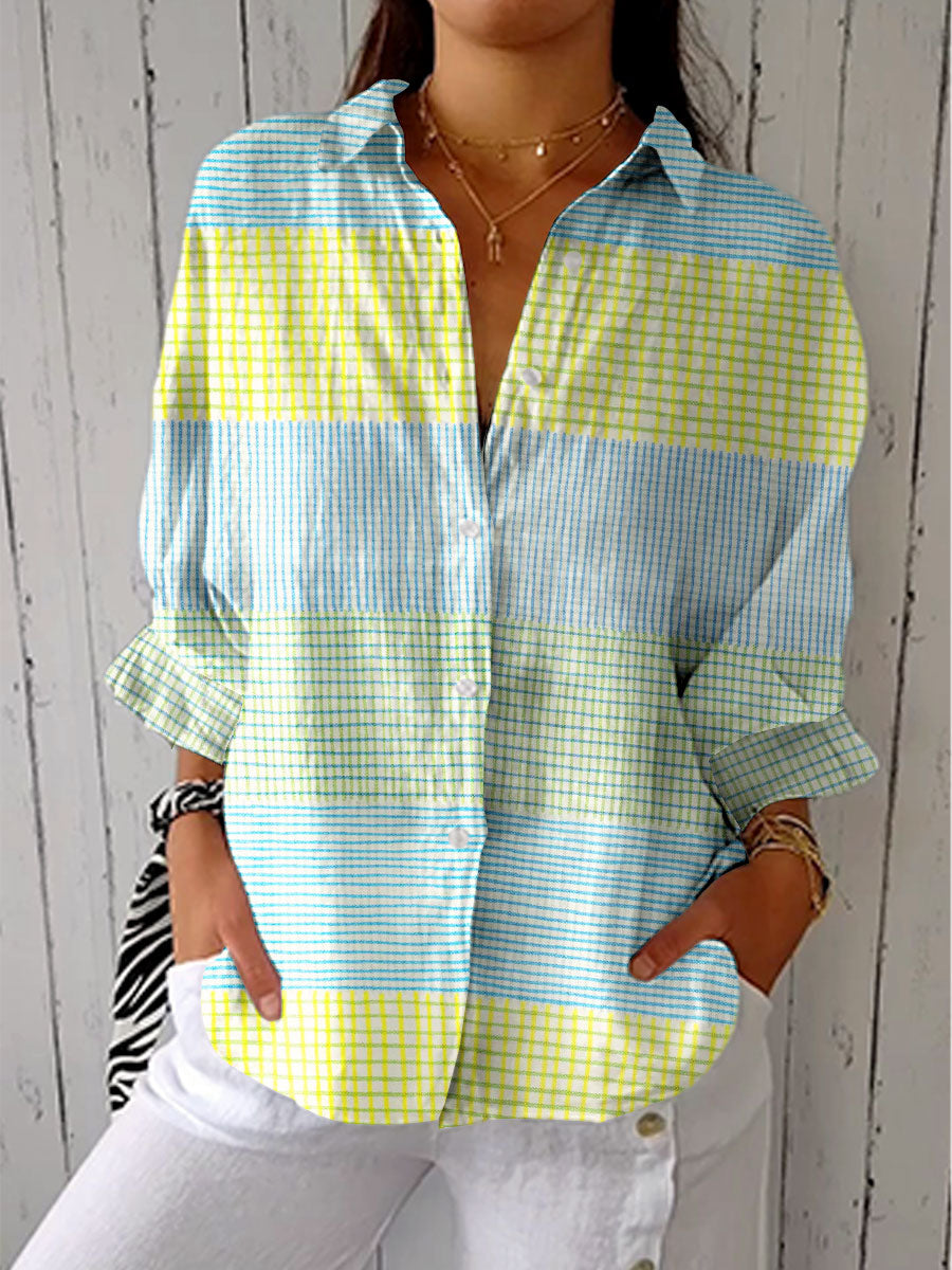 Filippa | Blusa de Cuadro Pastel