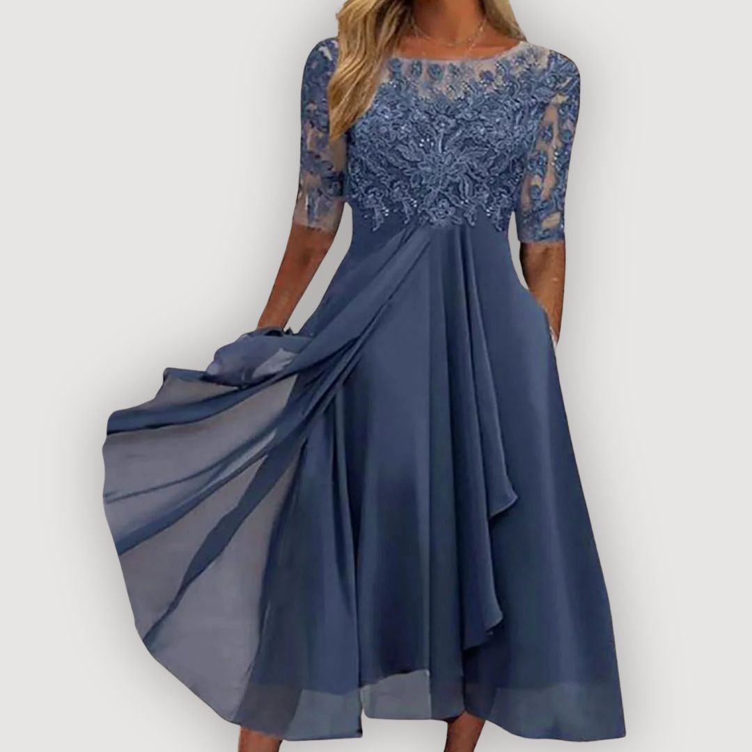 Paula | Vestido Elegante de Chiffon