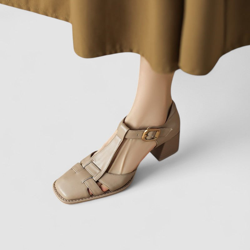 Scarlett™ – Tacones ortopédicos de bloque con correa en T