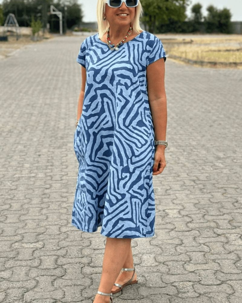 Paisley | Vestido de Verano con Cuello Redondo