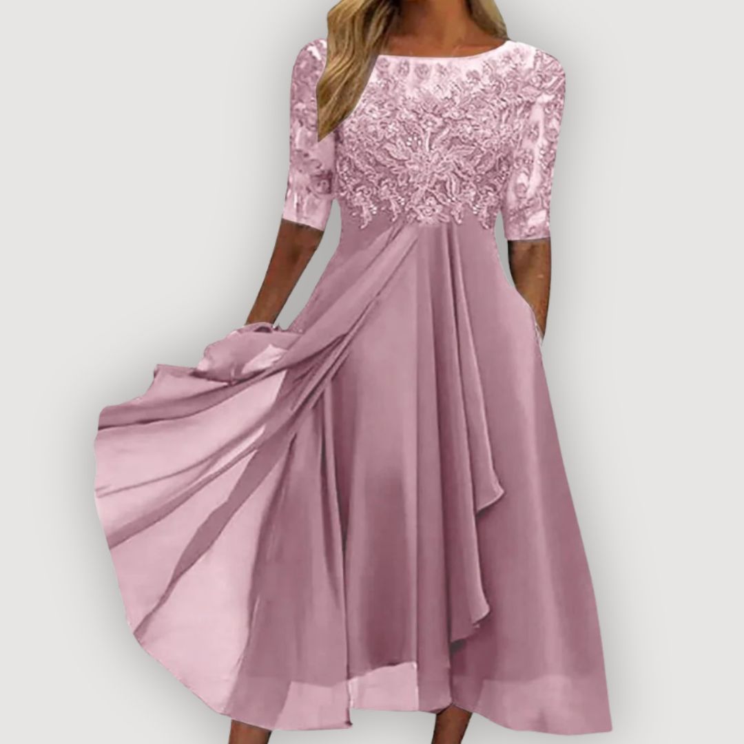 Paula | Vestido Elegante de Chiffon