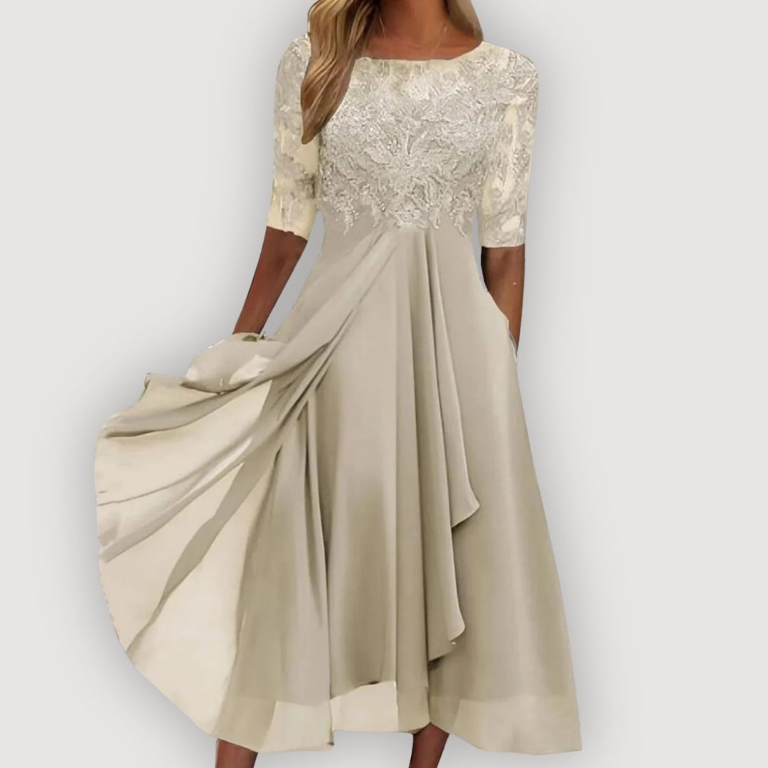 Paula | Vestido Elegante de Chiffon