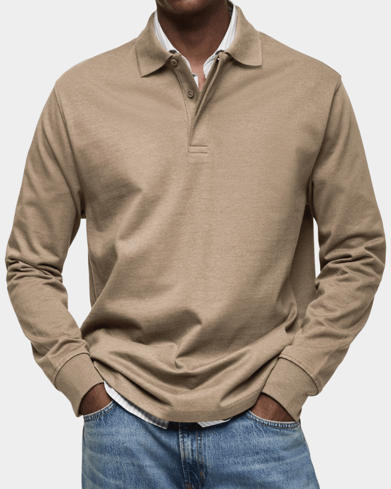 Vicente | Polo de lente cómoda con manga larga