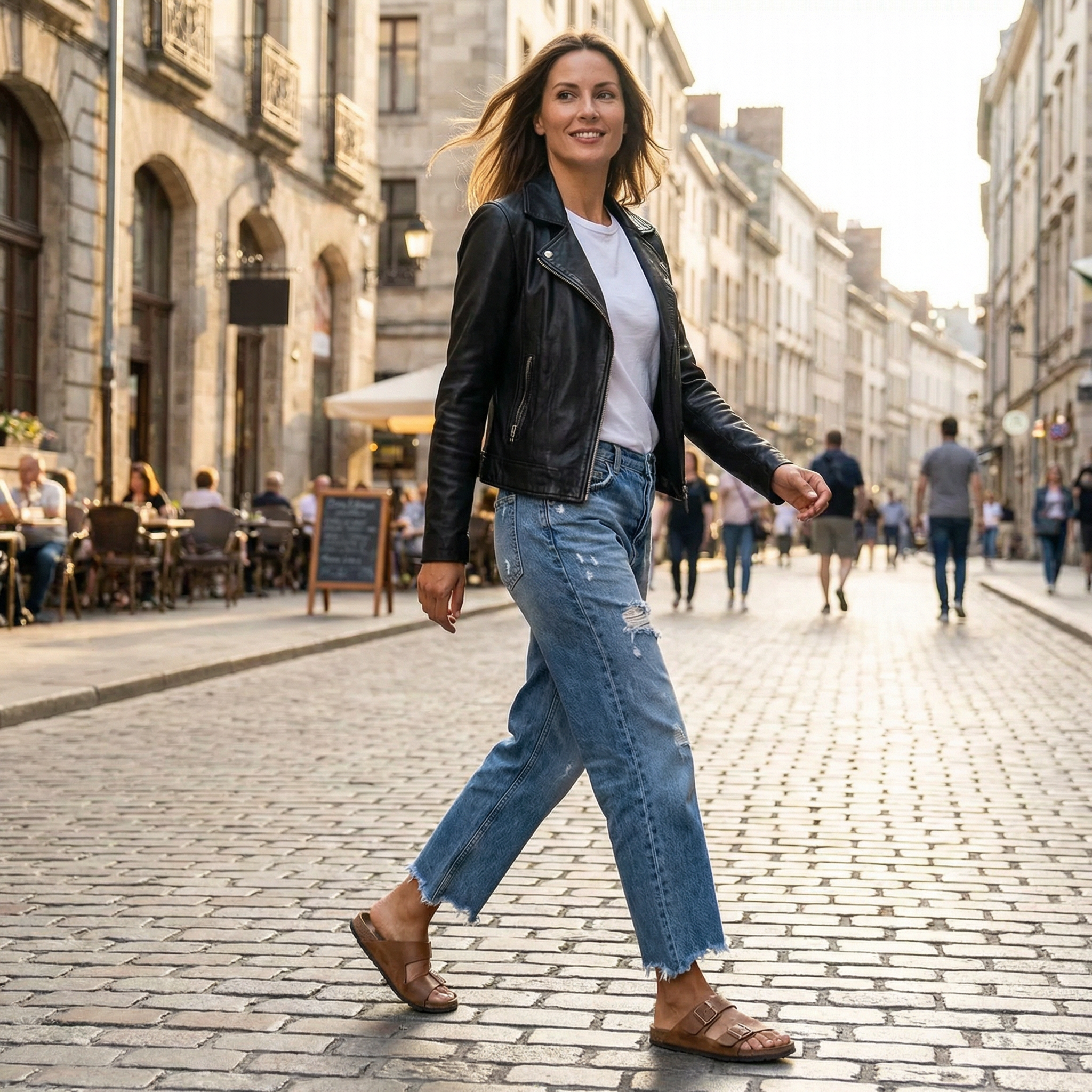 Viva | Jeans de pierna recta de corte corto