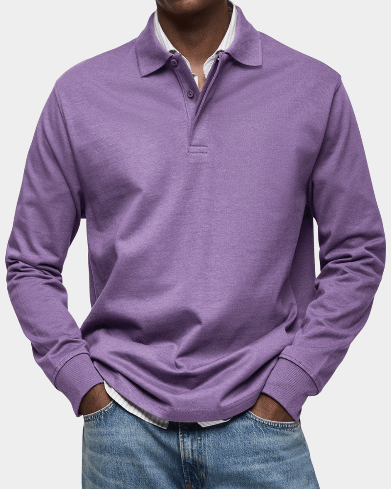 Vicente | Polo de lente cómoda con manga larga