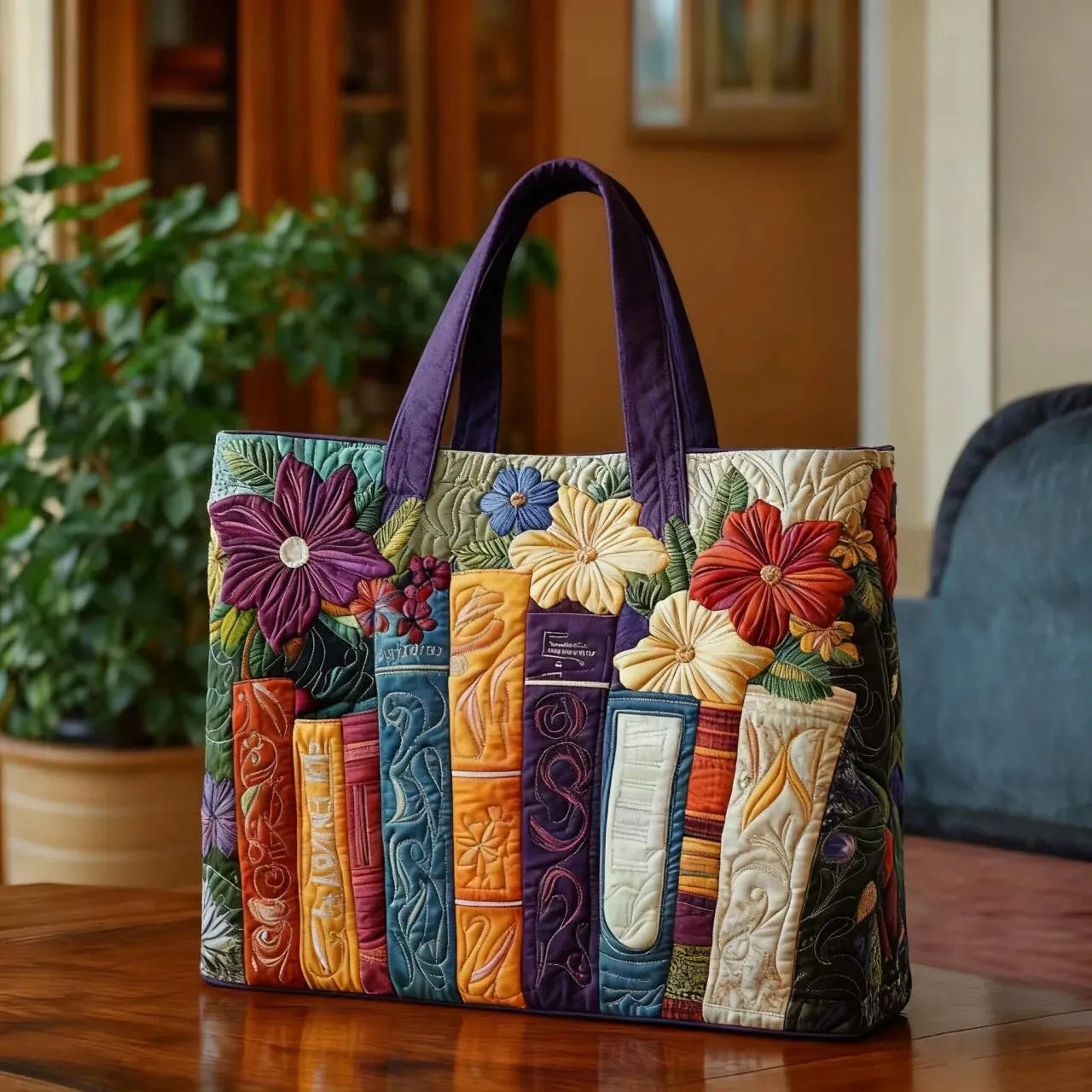 Libros - Bolsa Tote Acolchada Elegante