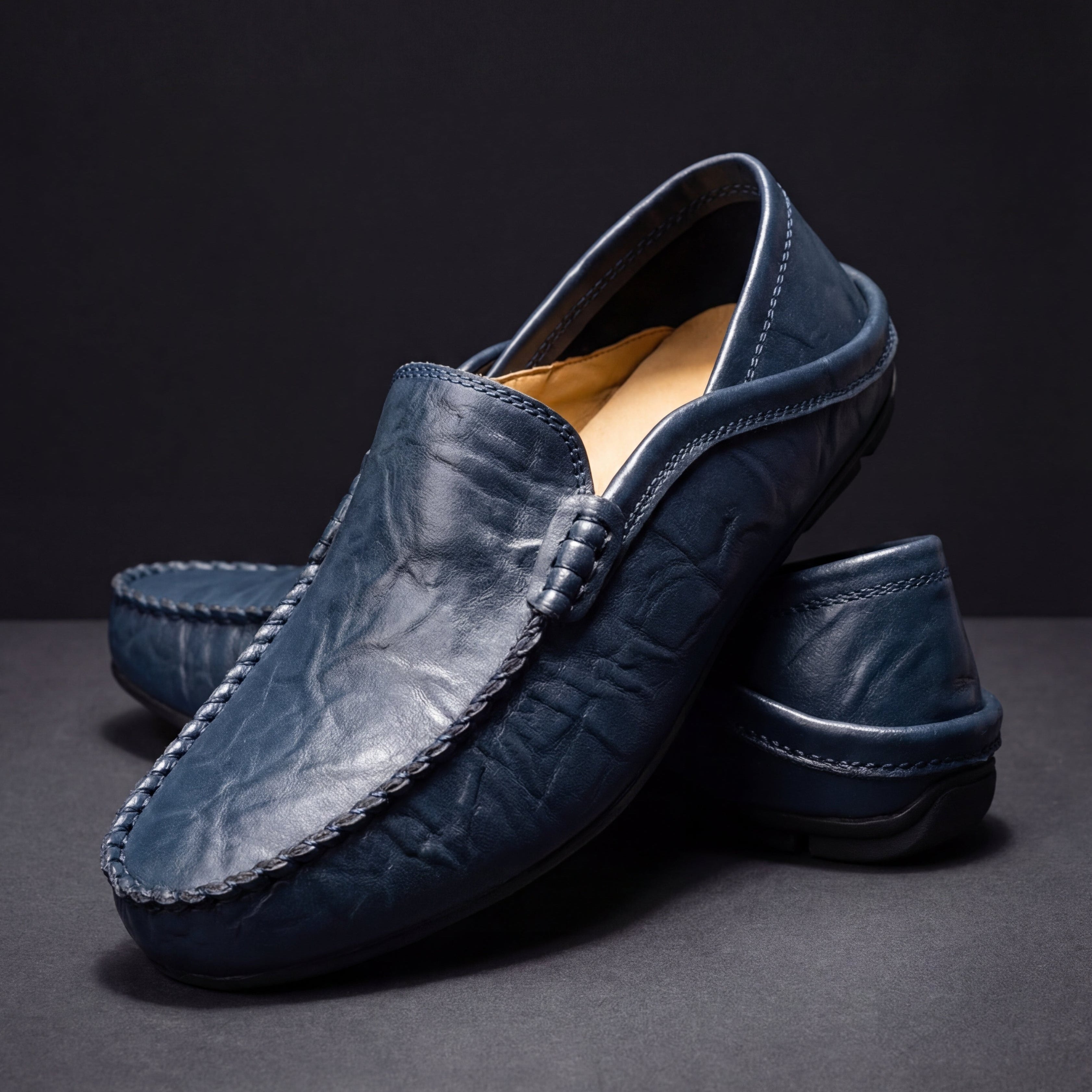 Tristan | Mocasines de cuero vegano casuales