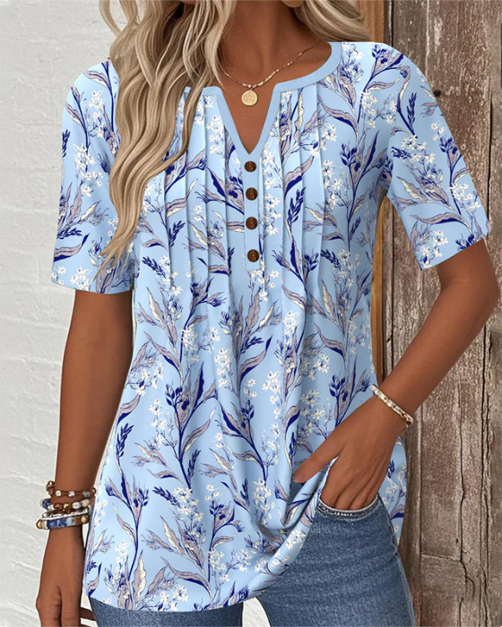 Mirelle – Blusa con estampado de flores