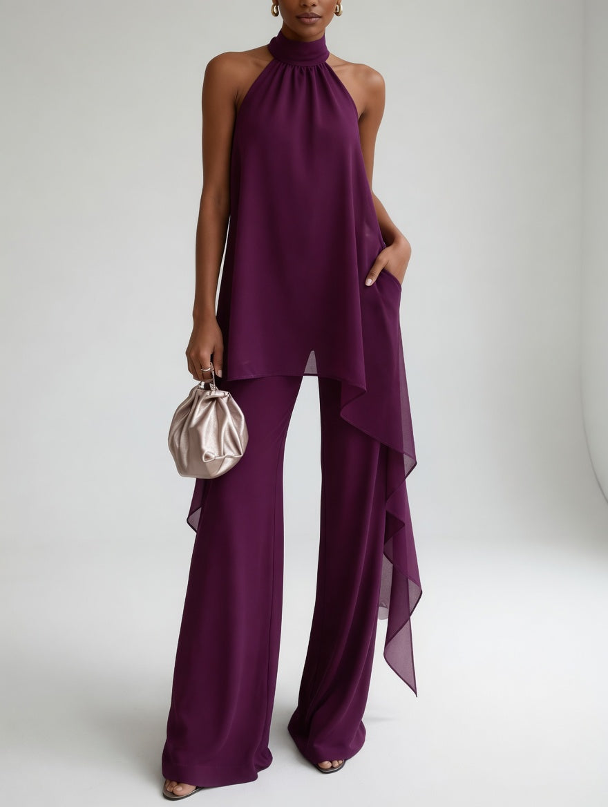 Thaïs™ — Conjunto halter fluido de sofisticación audaz