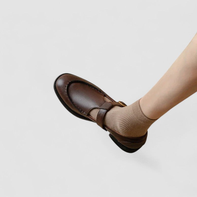 Avery™ – Zapatos ortopédicos con punta cuadrada y tipo Mary Jane