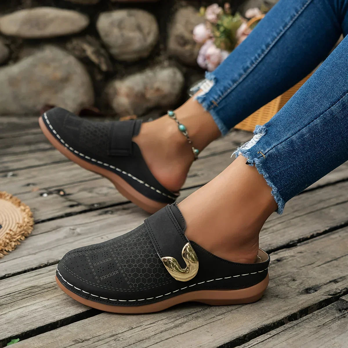 Sandalias de cuña Chic Caprielle