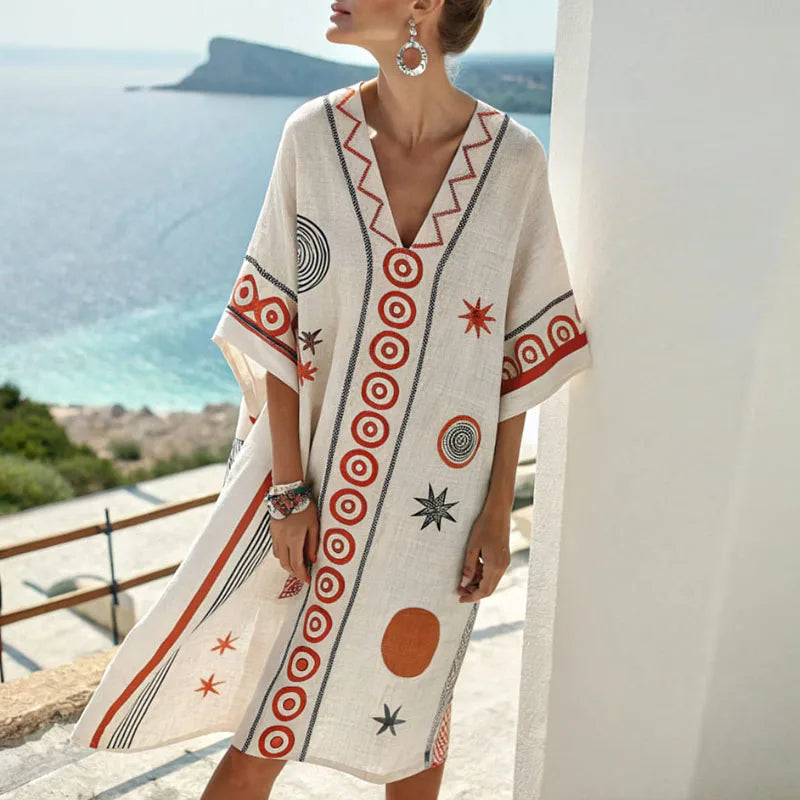 Vestido de Playa de Seda Elegante para Looks de Verano Inolvidables