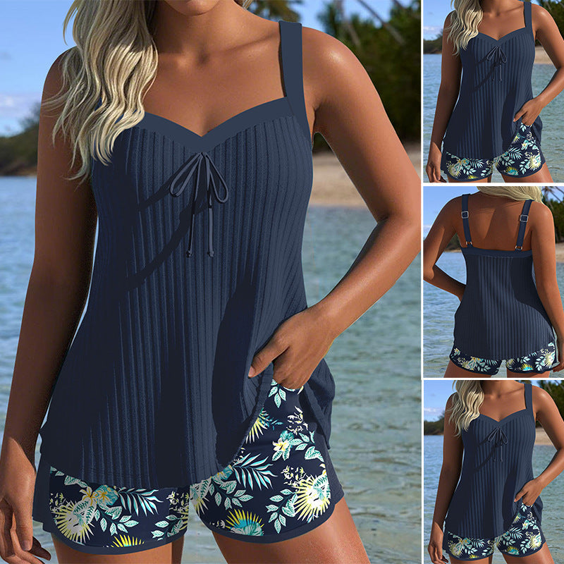 Adalyn | Conjunto de Tankini con Estampado Floral