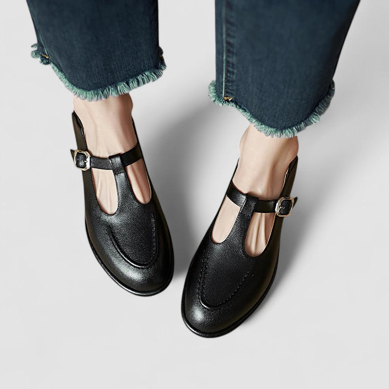 Kamila™ – Zapatos ortopédicos tipo Mary Jane con tacón bajo