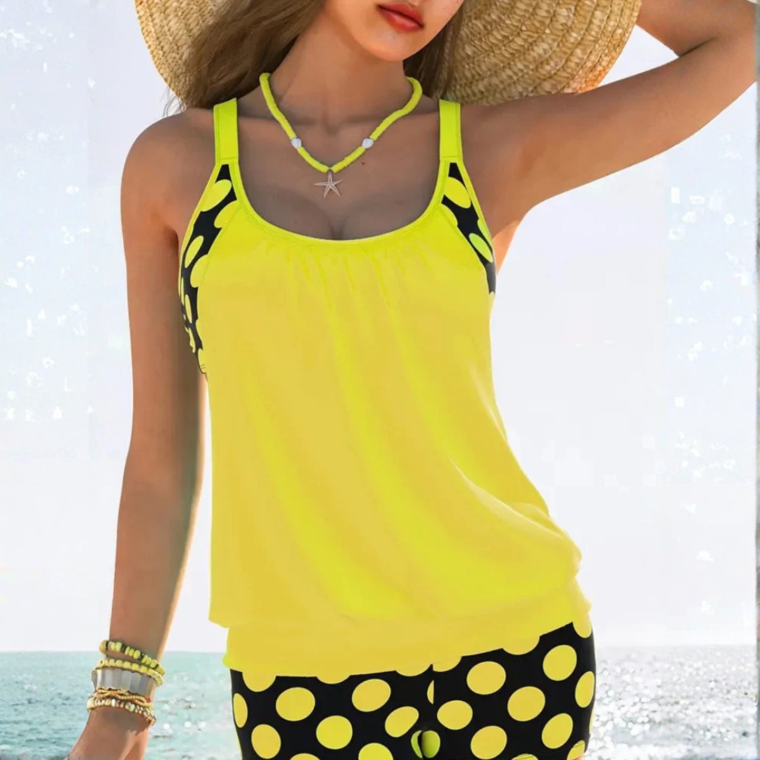 Azaria | Conjunto de Bikini con Lunares Huecos