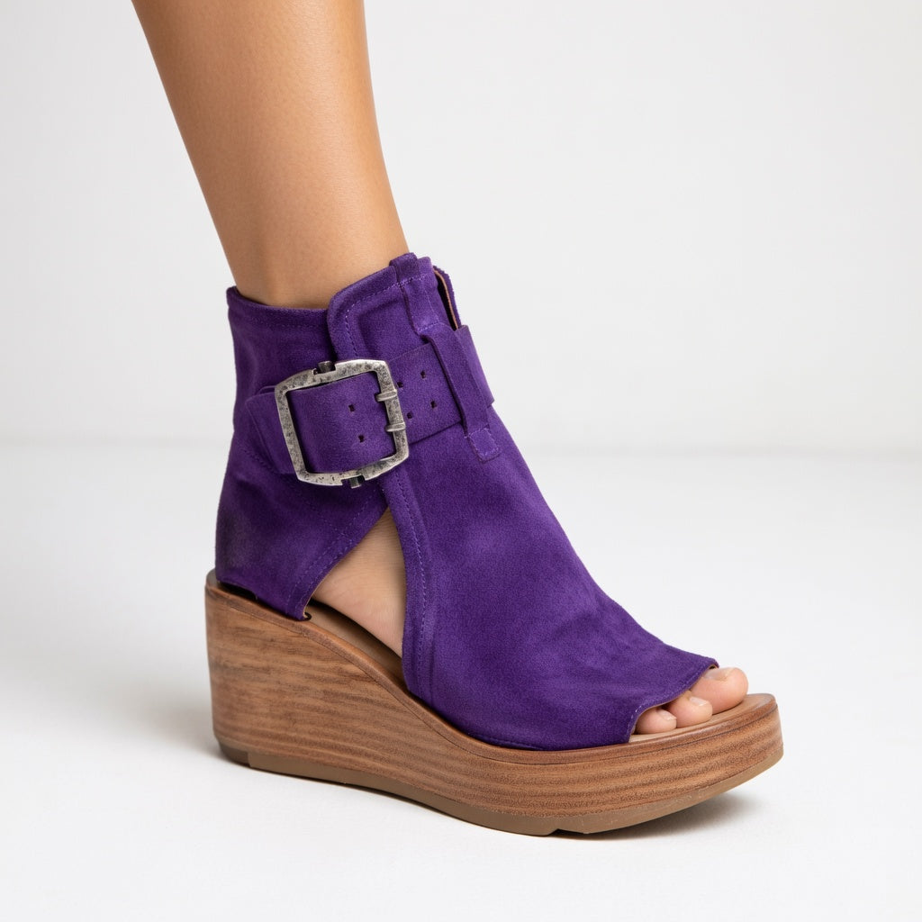 Sarah™ — Botines de cuña abiertos de estilo moderno