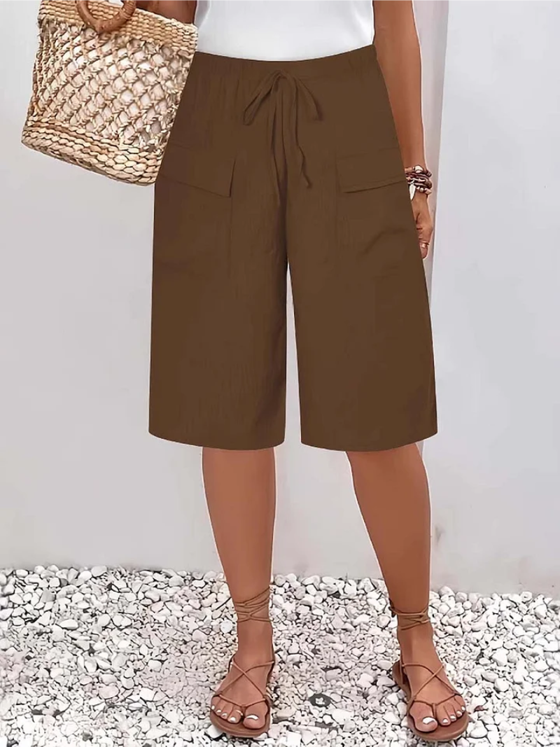 Rosa™ - Pantalones Cortos con Cintura Elástica