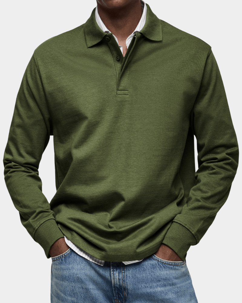 Vicente | Polo de lente cómoda con manga larga