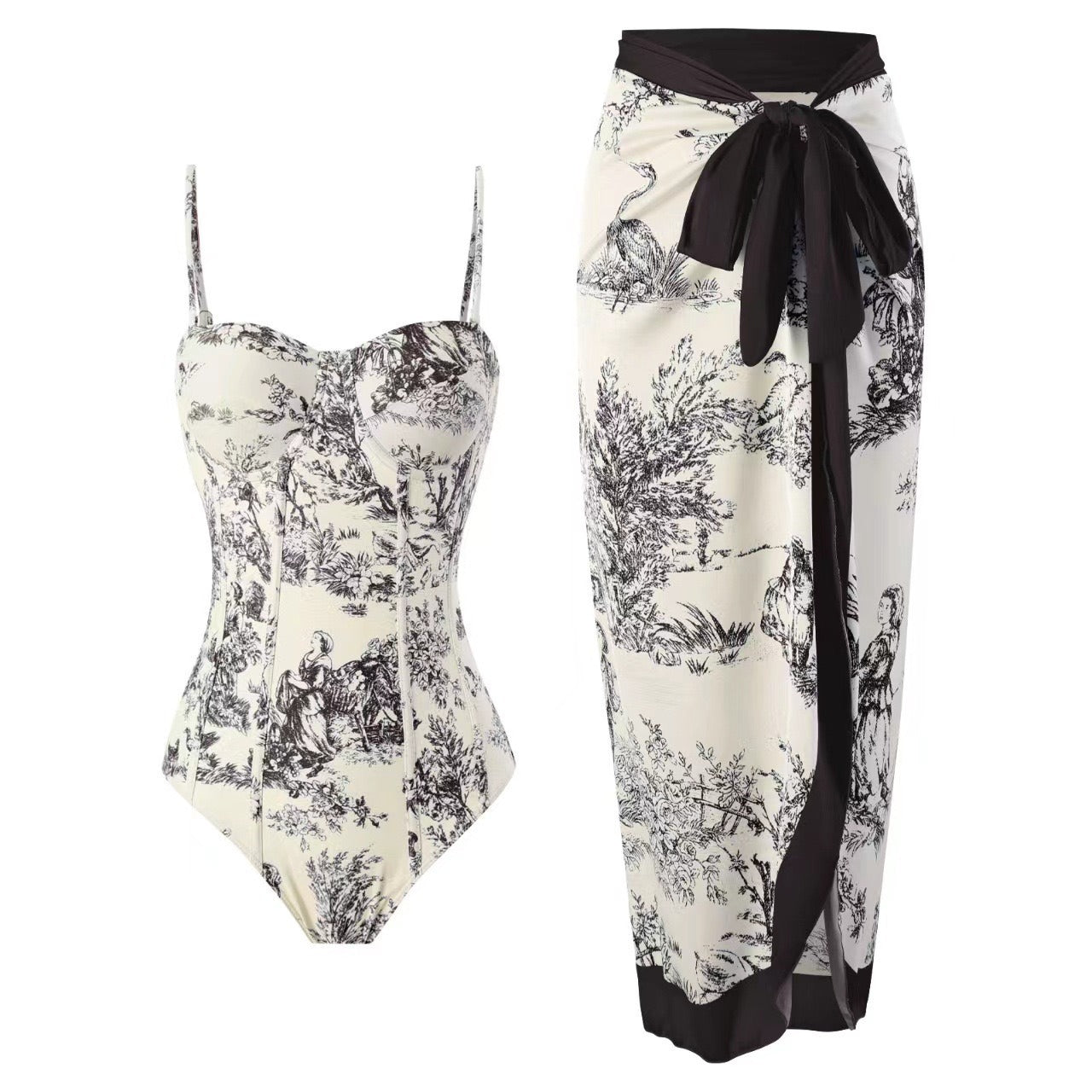 Mandy | Conjunto de Baño Elegante Impreso