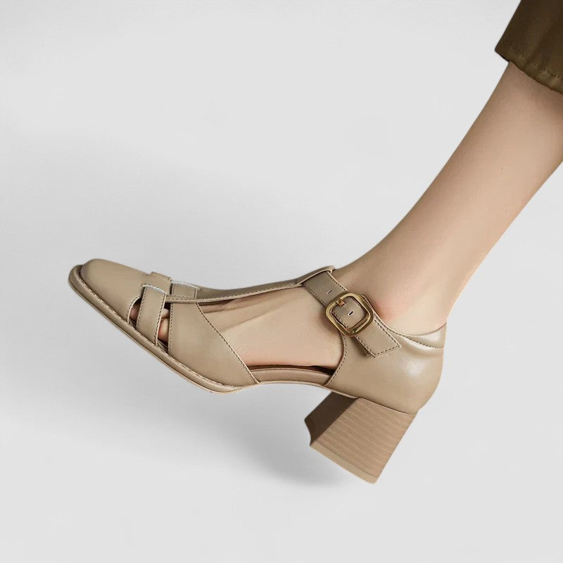 Scarlett™ – Tacones ortopédicos de bloque con correa en T