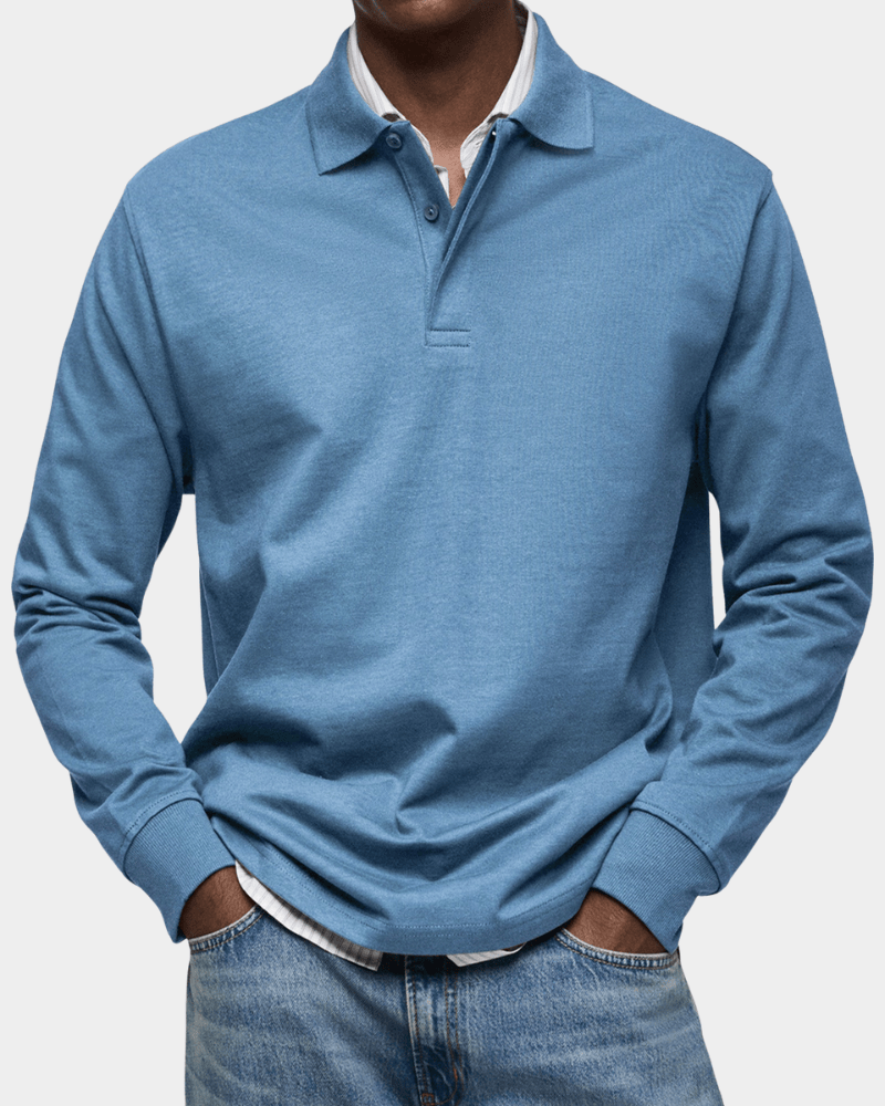 Vicente | Polo de lente cómoda con manga larga