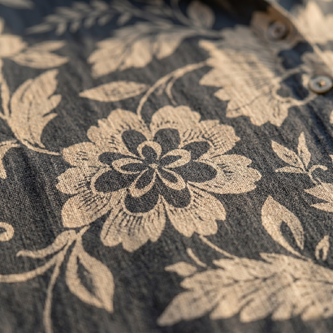Chiara | Blusa elegante de lino con estampado floral