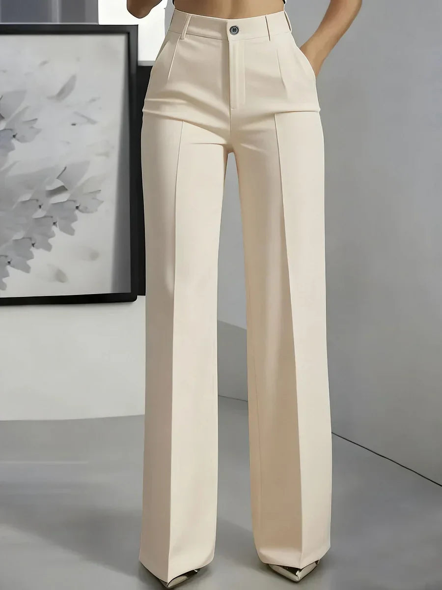 Hodit - Pantalón Elegante Elástico de Cintura Alta
