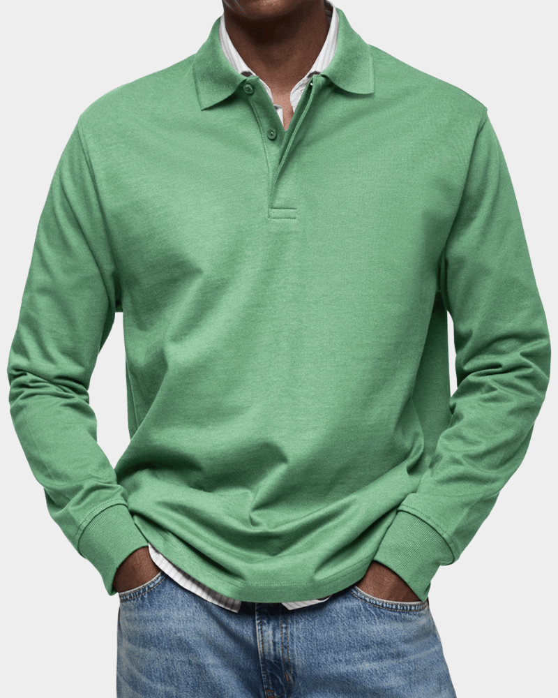 Vicente | Polo de lente cómoda con manga larga