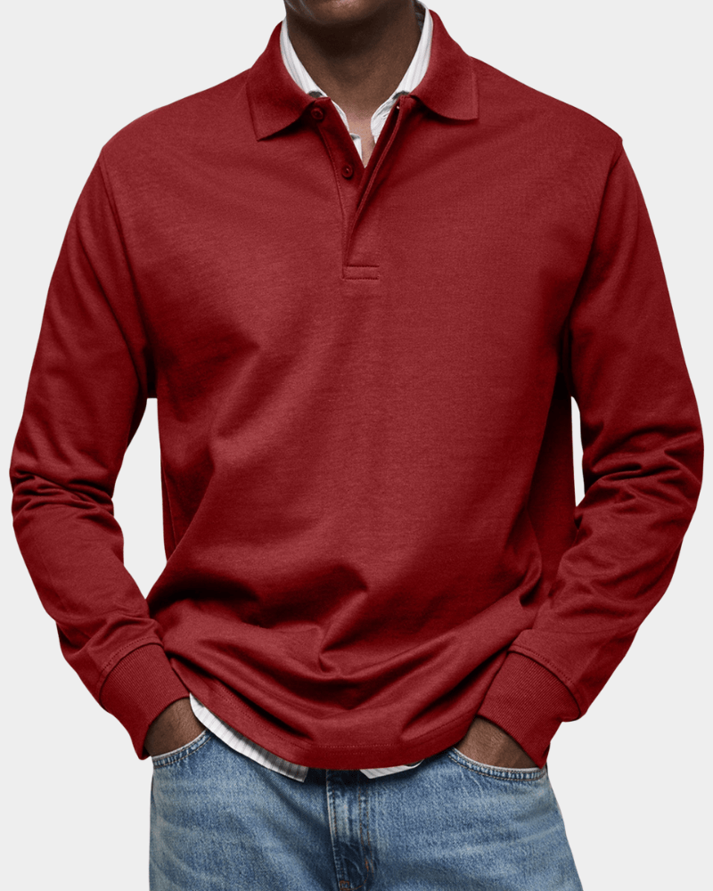 Vicente | Polo de lente cómoda con manga larga