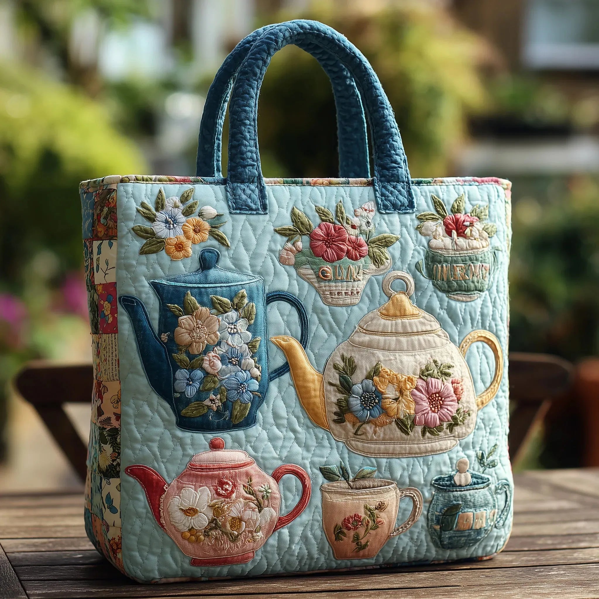 Flora - Pratique Bolsa Tote Acolchada