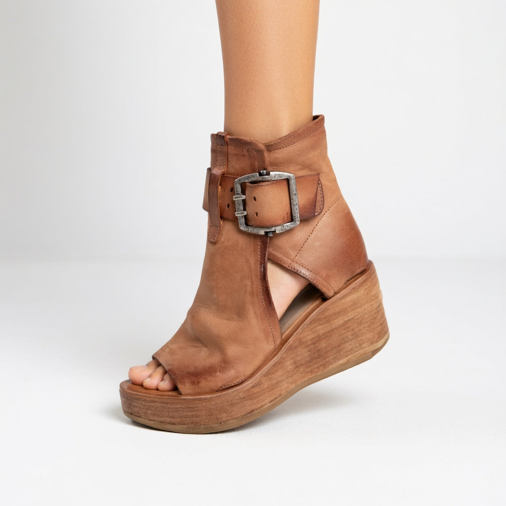 Sarah™ — Botines de cuña abiertos de estilo moderno
