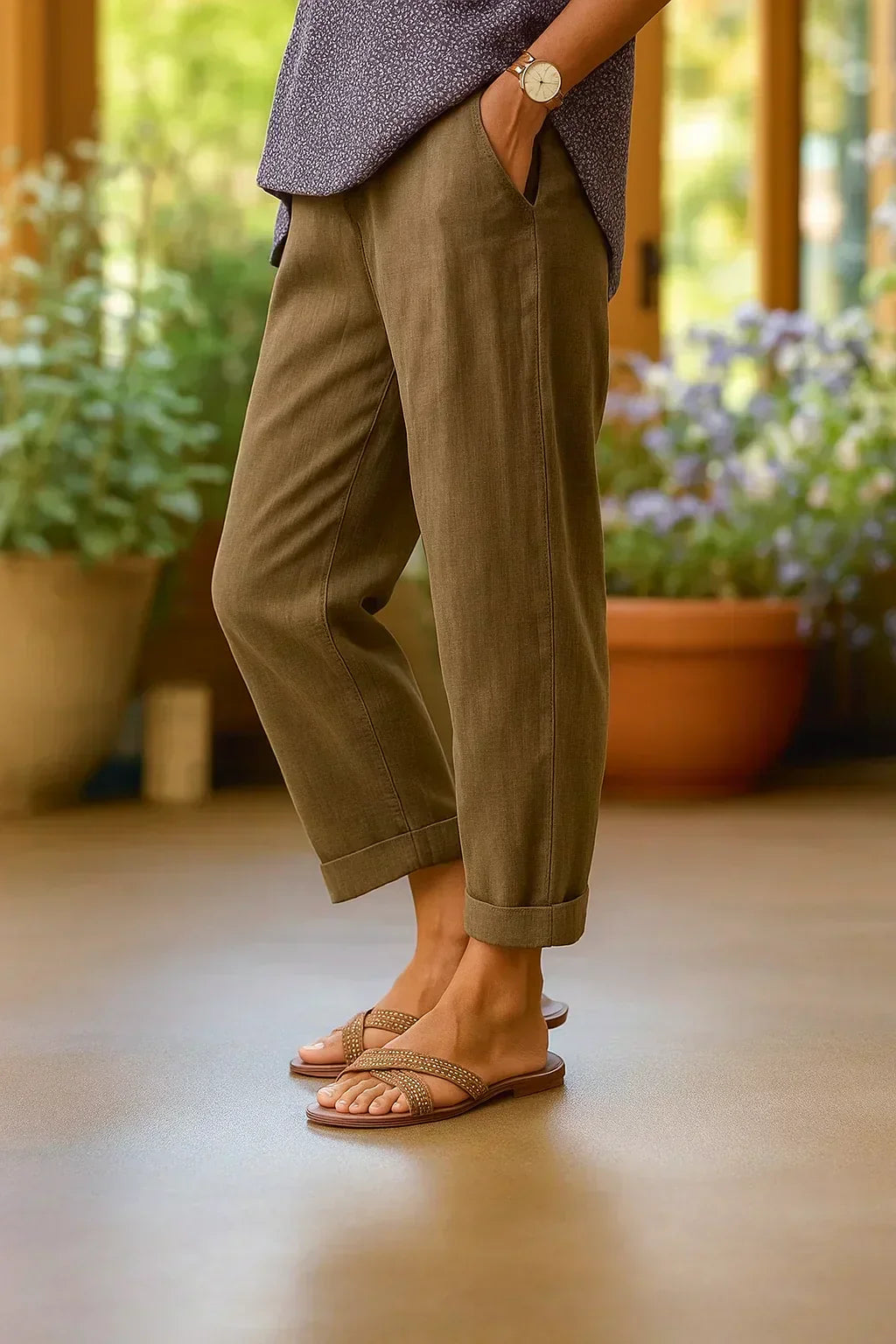 Sylara™ | Pantalones de Lino Frescos