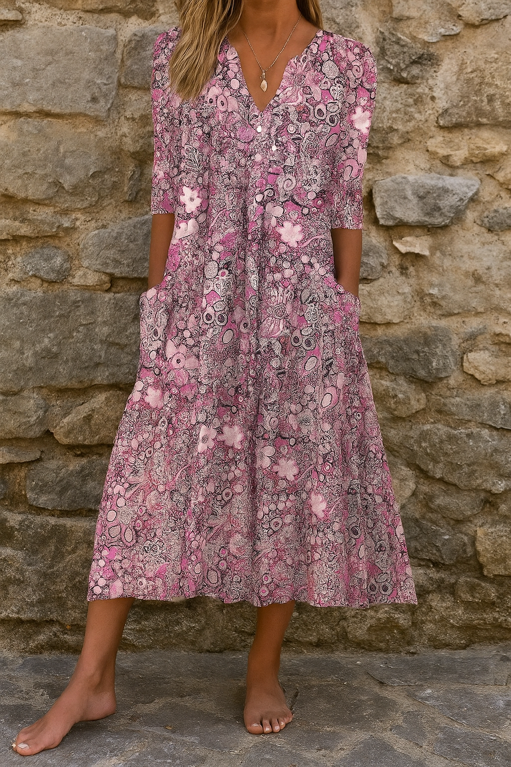 Harlow | Vestido Elegante con Escote en V