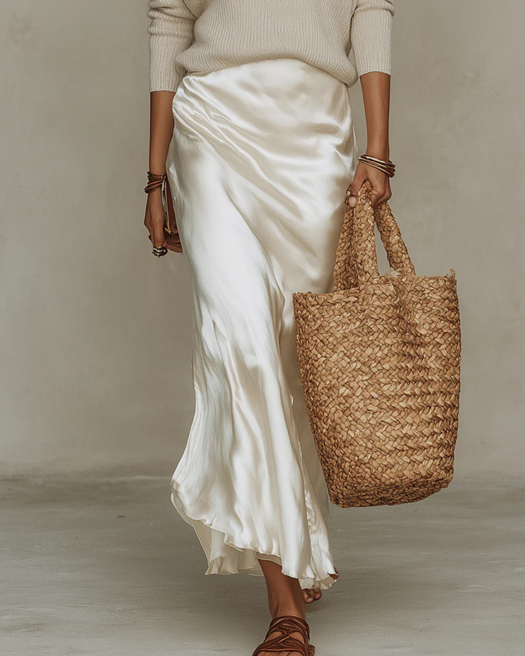 Alessia – Vestido Midi Satinado Elegante