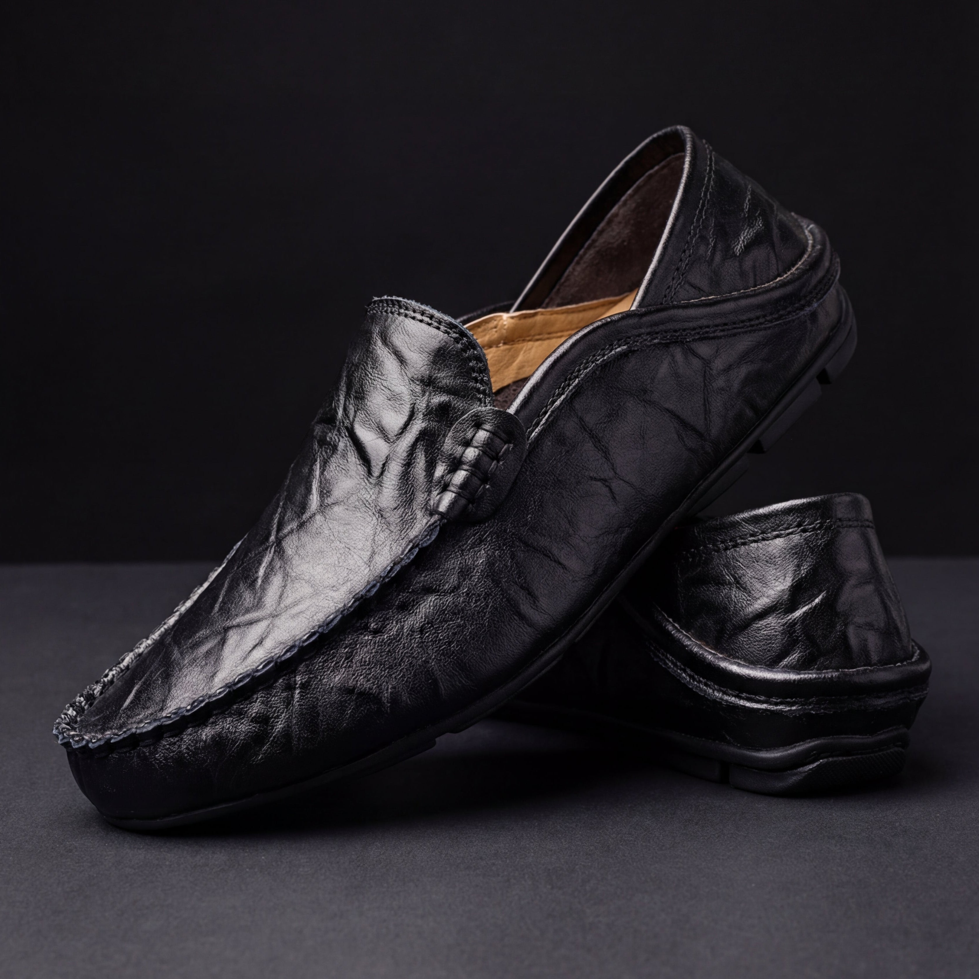 Tristan | Mocasines de cuero vegano casuales