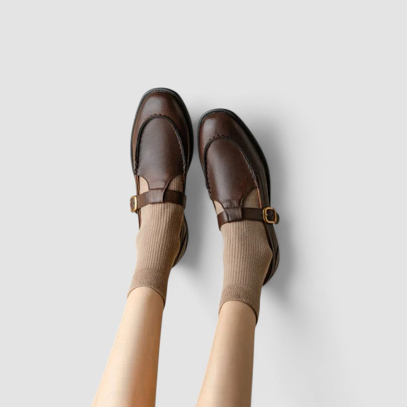 Avery™ – Zapatos ortopédicos con punta cuadrada y tipo Mary Jane