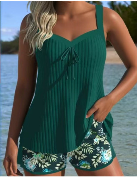 Adalyn | Conjunto de Tankini con Estampado Floral