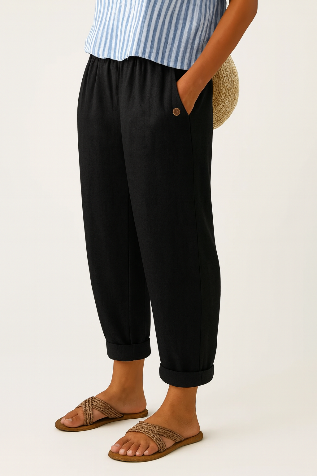 Raina - Pantalones de Lino y Algodón Atemporales