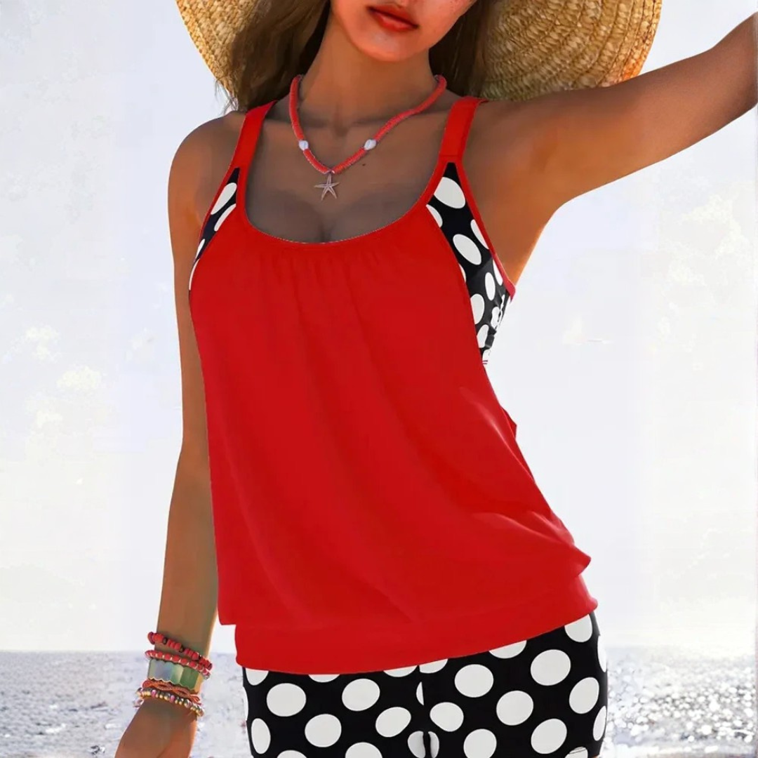 Azaria | Conjunto de Bikini con Lunares Huecos