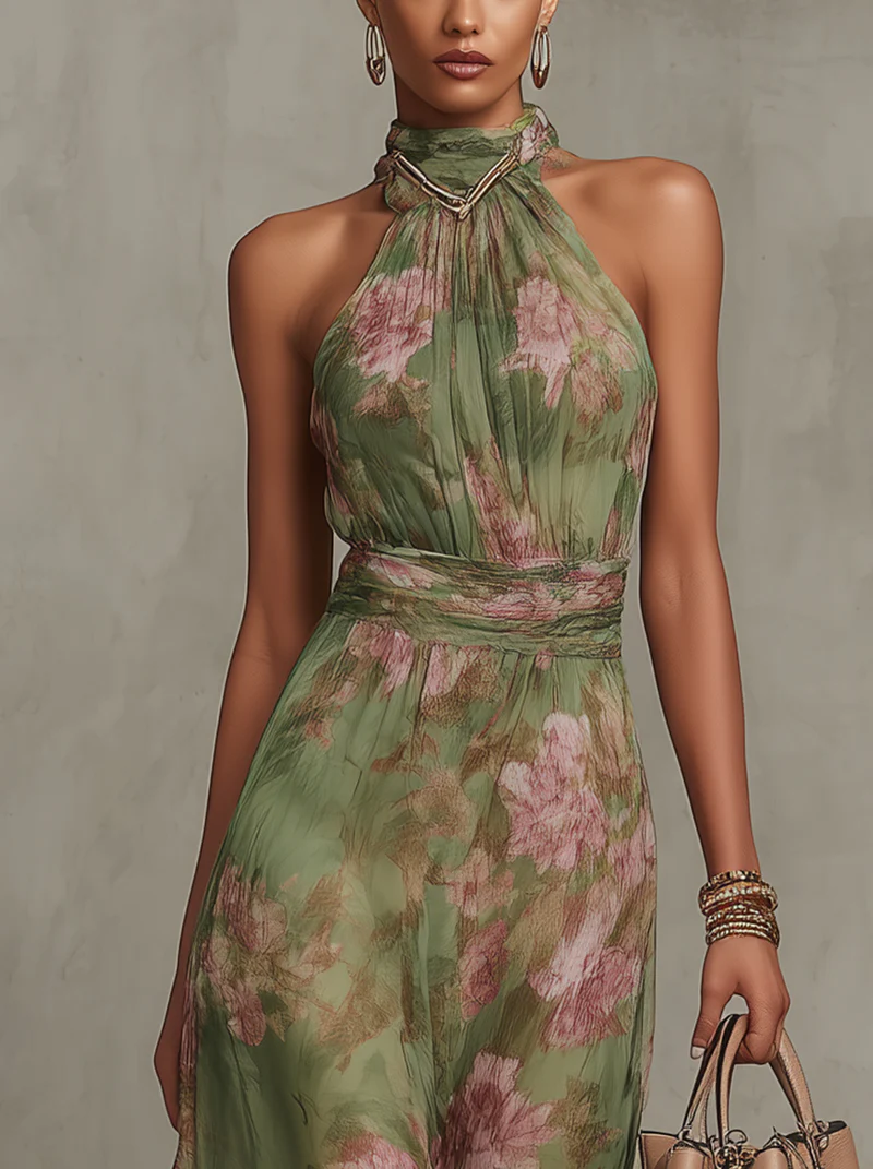 Valentina - Elegante Maxivestido con Estampado Floral