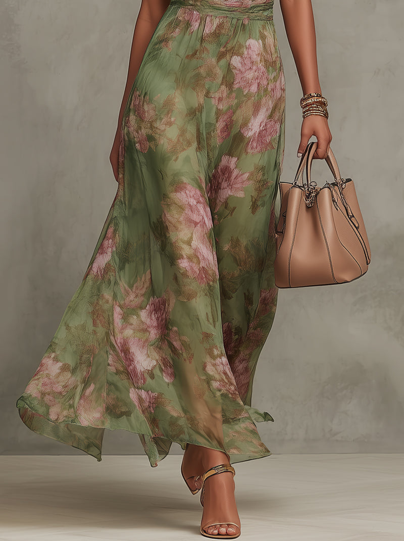 Valentina - Elegante Maxivestido con Estampado Floral