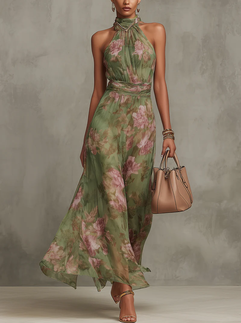 Valentina - Elegante Maxivestido con Estampado Floral