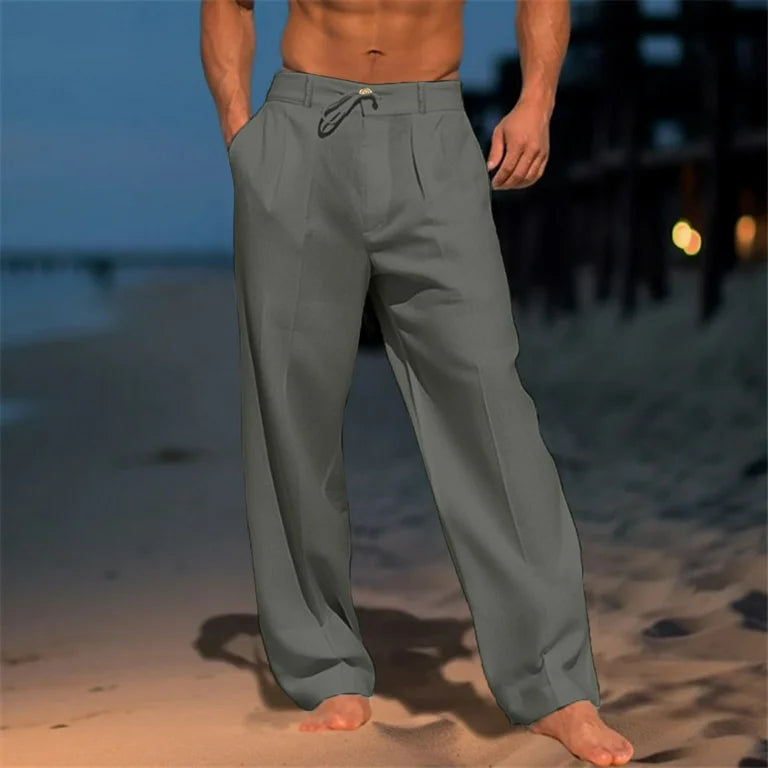 Luciano | Pantalones de Lino Liso