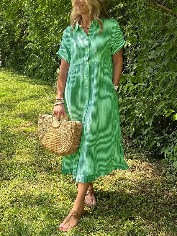 Mia | Vestido Elegante a Rayas