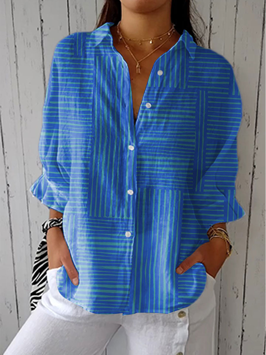 Feline | Blusa a Rayas Azules