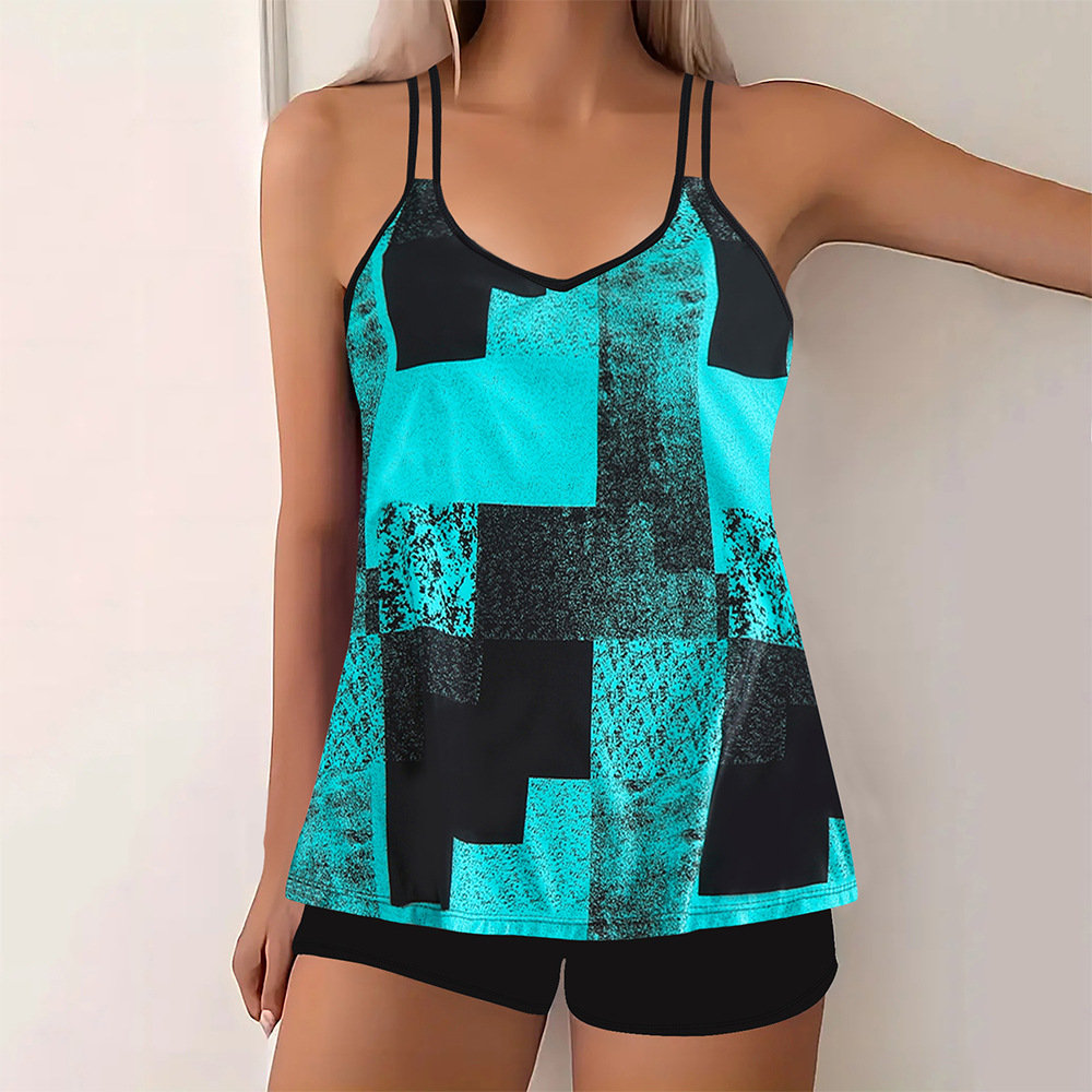 Hallie | Traje de baño impreso de dos piezas