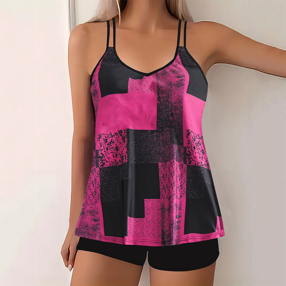 Hallie | Traje de baño impreso de dos piezas