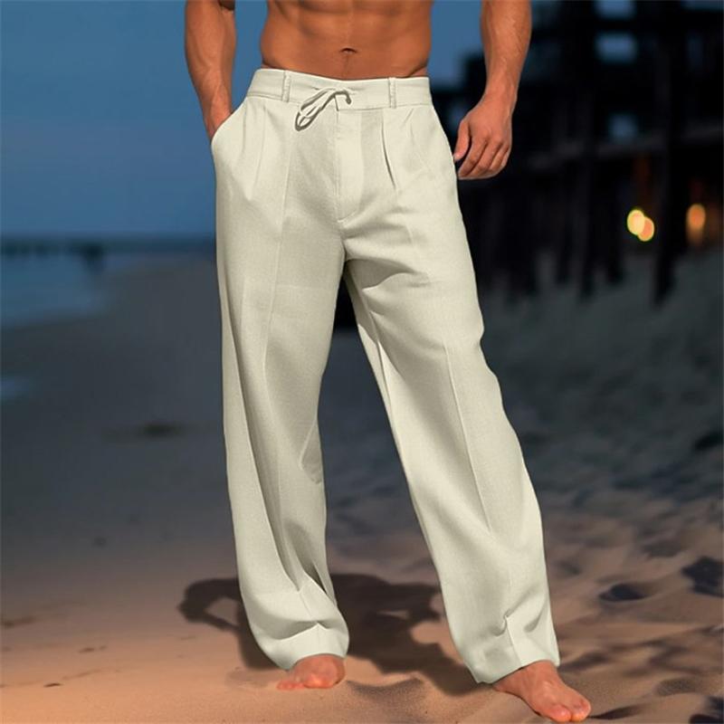 Luciano | Pantalones de Lino Liso